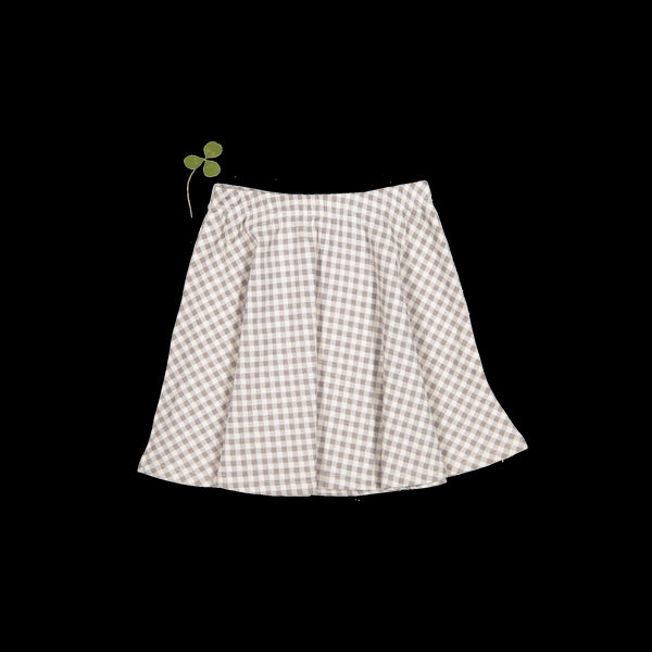 the-printed-skirt-taupe-gingham Lovely Littles - Sophia's StyleSkirt-1